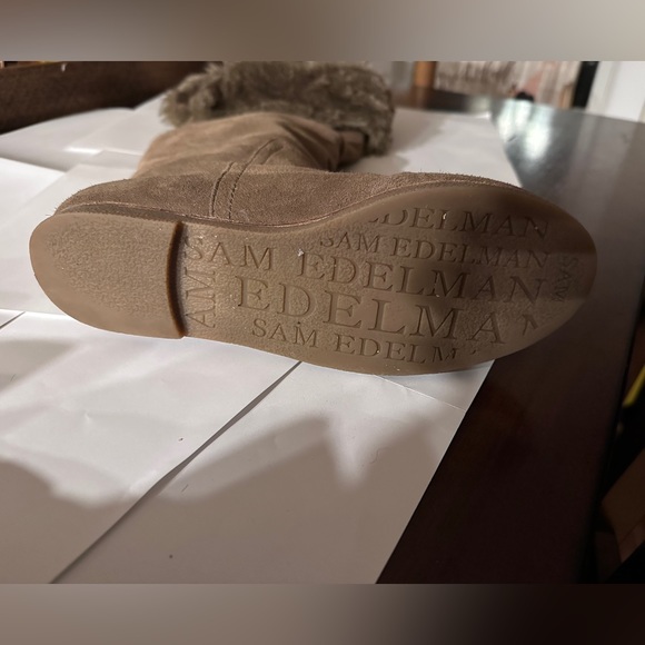 Sam Edelman knee high brown furry boots. - Picture 6 of 8